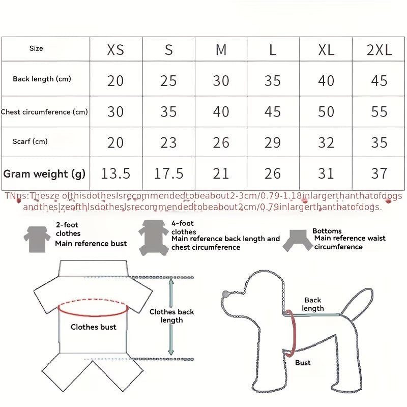 Spring and Summer Vest Dog Clothing