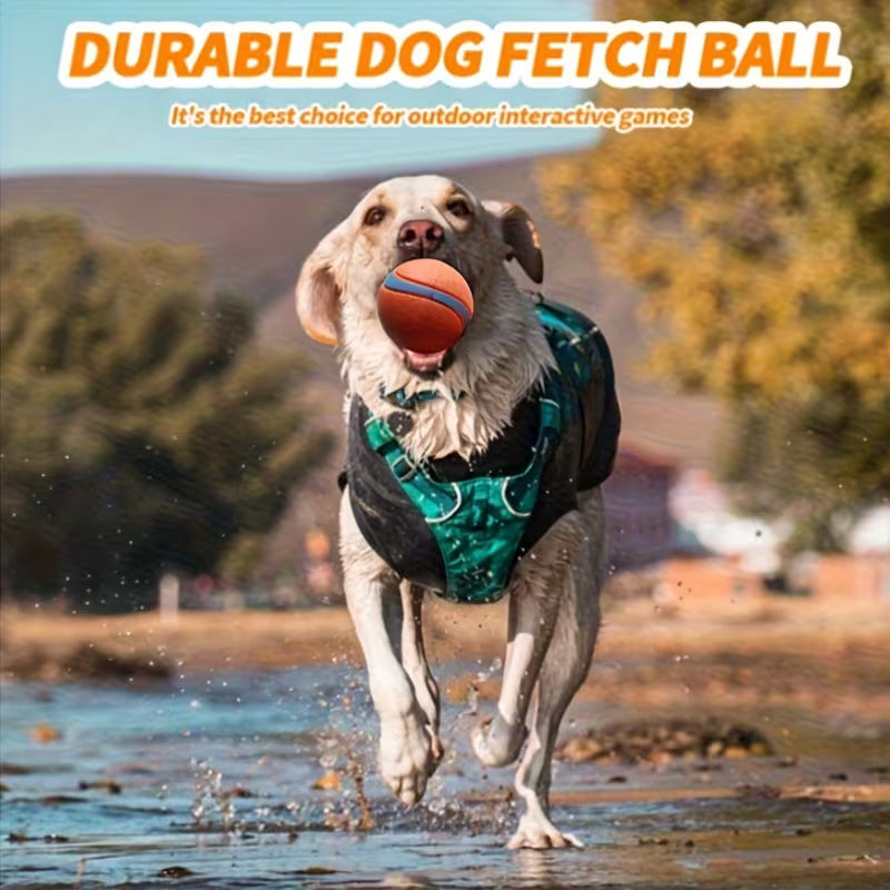 Upgraded 4pcs Heavy-Duty Rubber Dog Chew Balls
