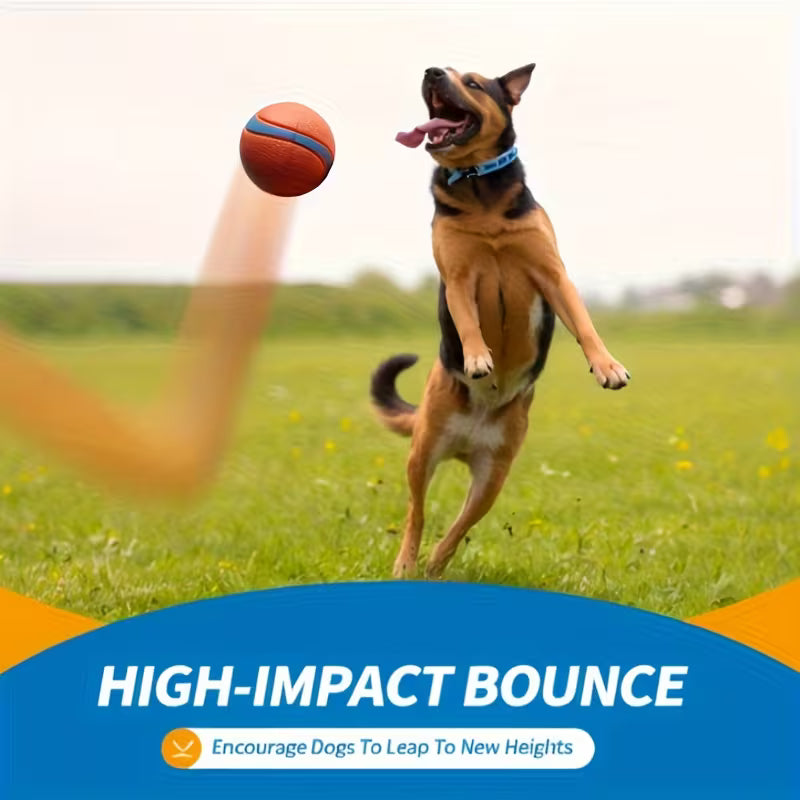 Upgraded 4pcs Heavy-Duty Rubber Dog Chew Balls